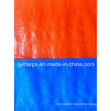 Blue/Orange Plastic Tarpaulin Cover, Tarp Supplier of China